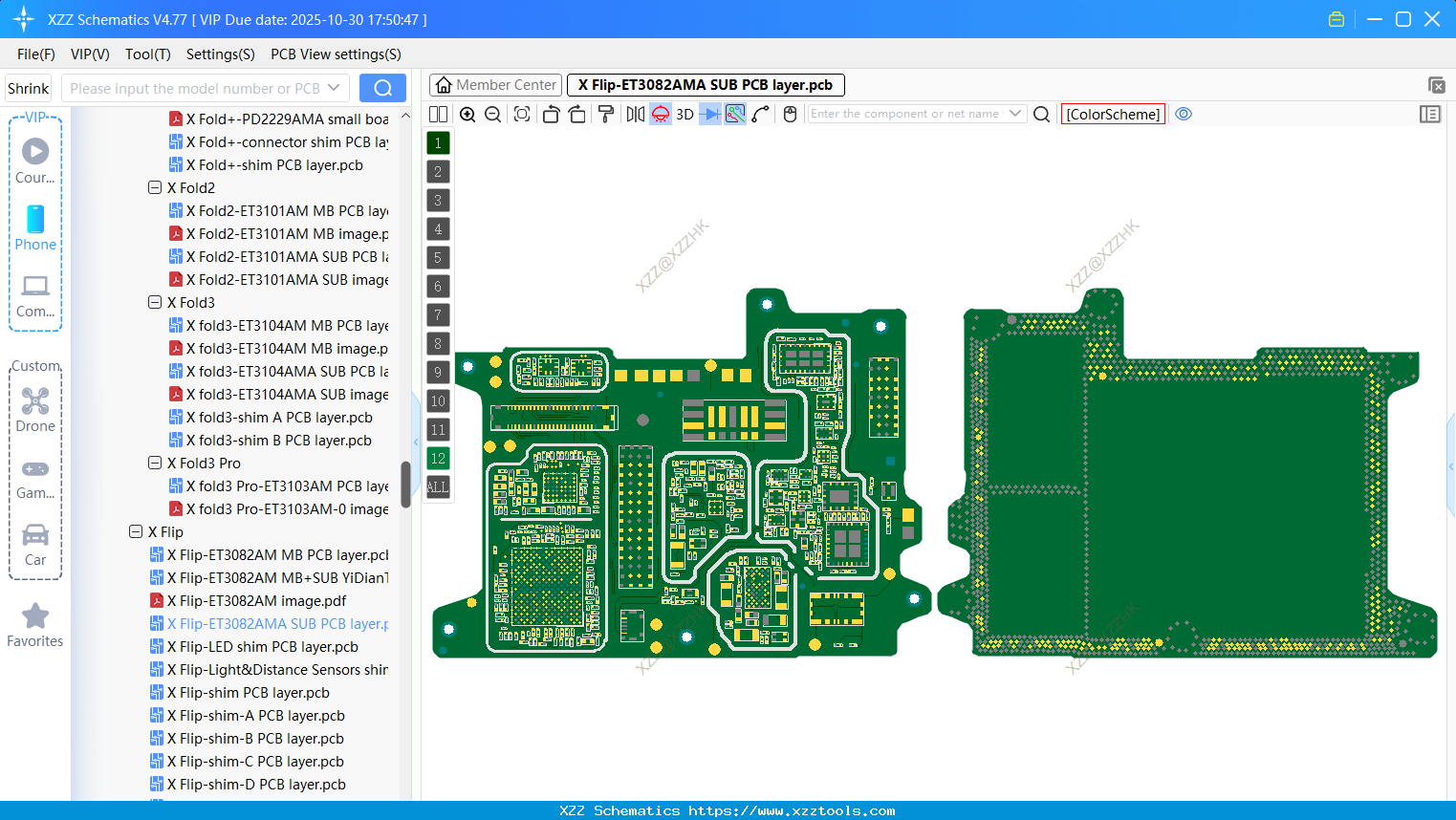 VIVO X Flip-ET3082AMA SUB PCB Layer